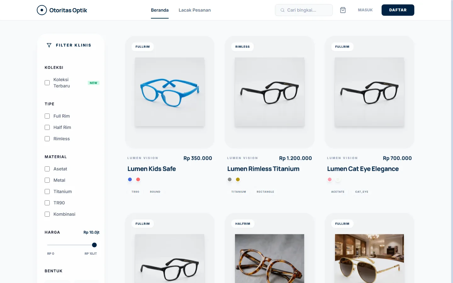 Online Optic Store screenshot